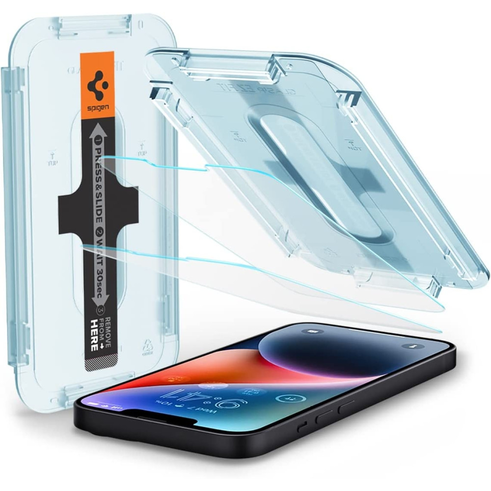 Spigen Tempered Glass GLAS.tR EZ Fit - Αντιχαρακτικό Γυαλί Οθόνης Apple iPhone 14 Plus / 13 Pro Max - 2 Τεμάχια (AGL03375)