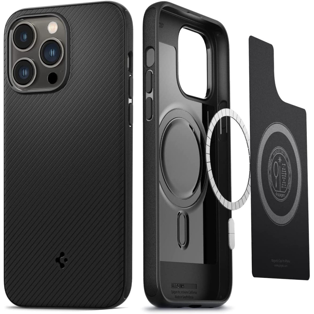 Spigen Mag Armor MagFit - Θήκη Σιλικόνης MagSafe Apple iPhone 14 Pro Max - Matte Black (ACS04844)