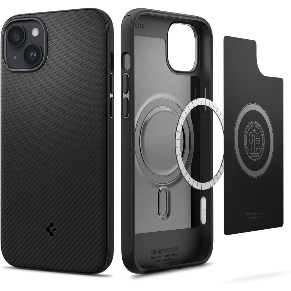 Spigen Mag Armor MagFit - Θήκη Σιλικόνης MagSafe Apple iPhone 14 - Matte Black (ACS05065)