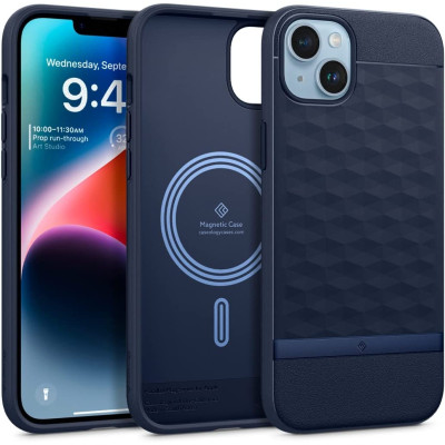 Caseology Parallax Mag Ανθεκτική Θήκη MagSafe Apple iPhone 15 Plus / 14 Plus - Midnight Blue (ACS04928)
