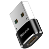 Baseus Converter - Αντάπτορας USB-A (male) σε Type-C (female) - 3A - Black (CAAOTG-01)