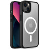 Tech-Protect MagMat - Σκληρή Διάφανη Θήκη MagSafe Apple iPhone 13 - Clear / Black (9589046924583)