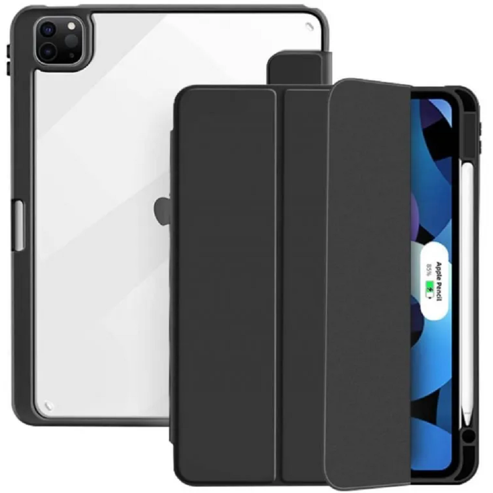 Puro Zeta Smart - Θήκη Apple iPad Pro 12.9" 2022 / 2021 / 2020 / 2018 με Υποδοχή Apple Pencil & Προστατευτικό Κάμερας - Black (IPAD18ZETASM-BLK)