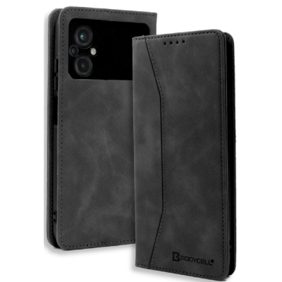Bodycell Θήκη - Πορτοφόλι Xiaomi Poco M5 - Black (5206015017230)