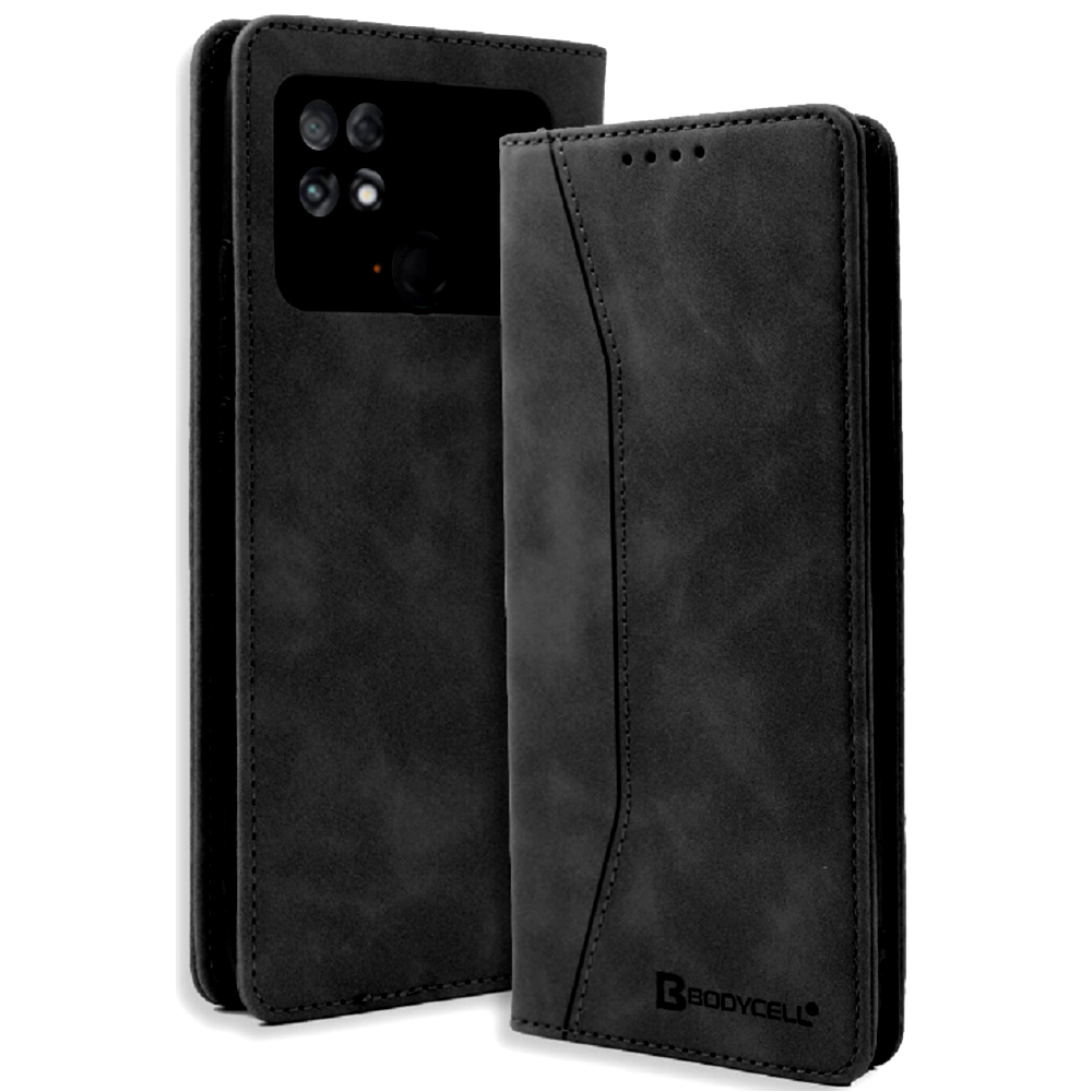 Bodycell Θήκη - Πορτοφόλι Xiaomi Poco C40 - Black (5206015004285)