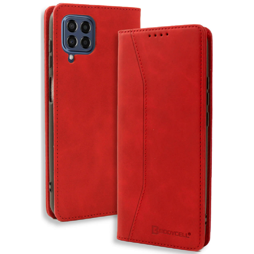 Bodycell Θήκη - Πορτοφόλι Samsung Galaxy M33 - Red (5206015016035)