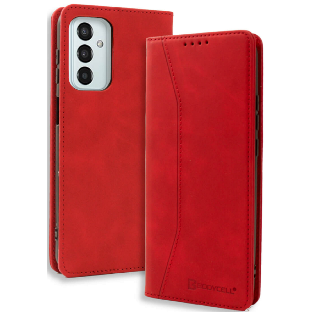Bodycell Θήκη - Πορτοφόλι Samsung Galaxy M23 - Red (5206015015908)
