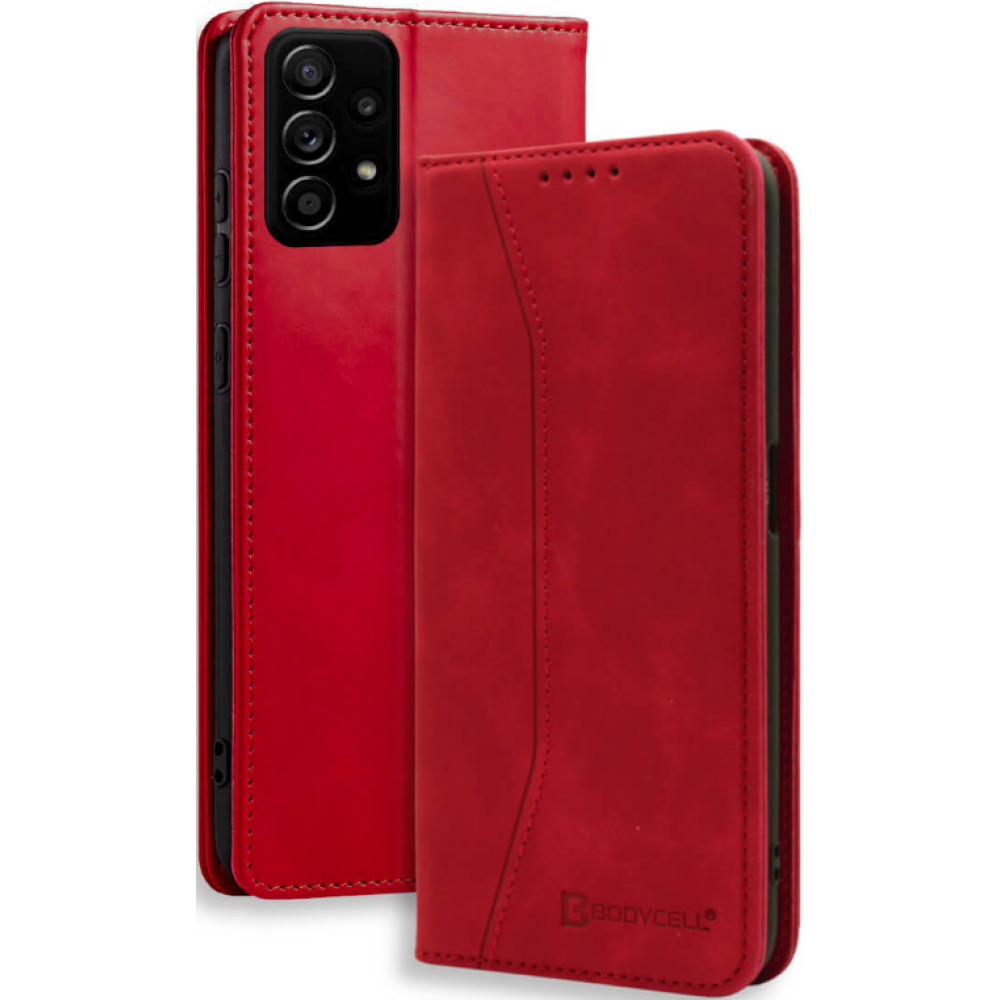 Bodycell Θήκη - Πορτοφόλι Samsung Galaxy A23 - Red (5206015015298)