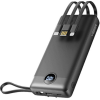 Veger PowerBank C20 - Φορητή Μπαταρία Φόρτισης με Ενσωματωμένα Καλώδια Type-C / USB-A / Lightning / MicroUSB και 1 x USB-A Θύρα - 20000mAh - Black (VP2047)
