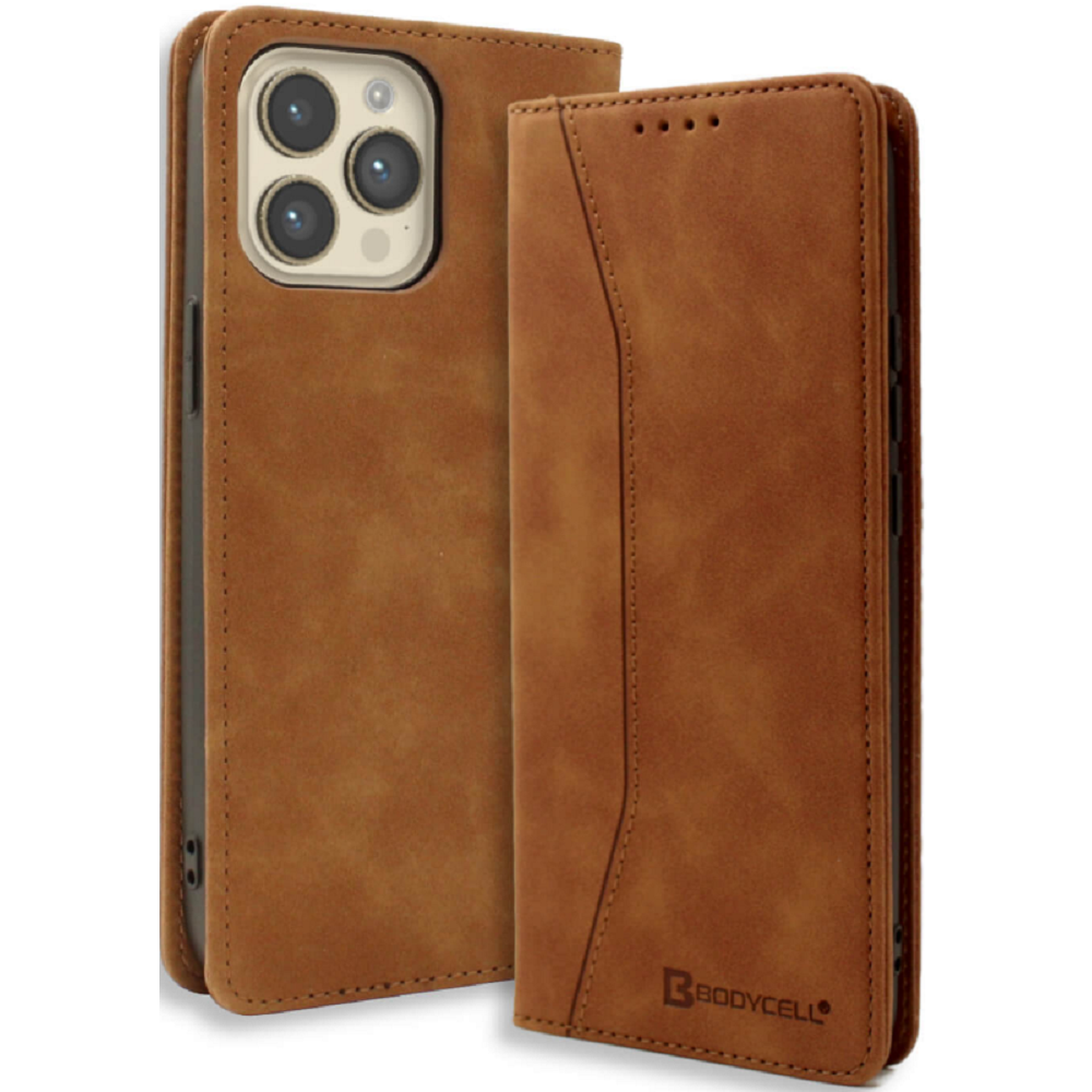 Bodycell Θήκη - Πορτοφόλι Apple iPhone 14 Pro Max - Brown (5206015014697)