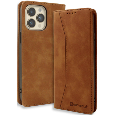 Bodycell Θήκη - Πορτοφόλι Apple iPhone 14 Pro Max - Brown (5206015014697)