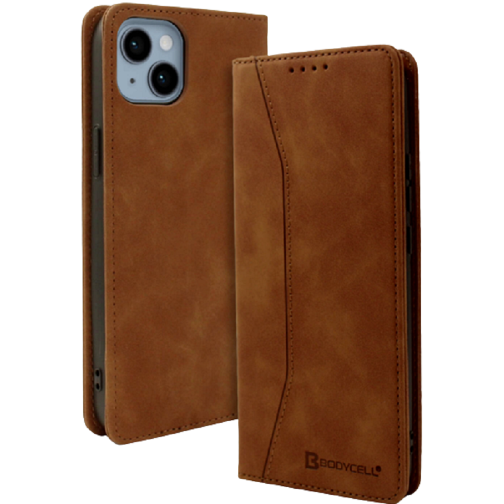 Bodycell Θήκη - Πορτοφόλι Apple iPhone 14 Plus - Brown (5206015013997)
