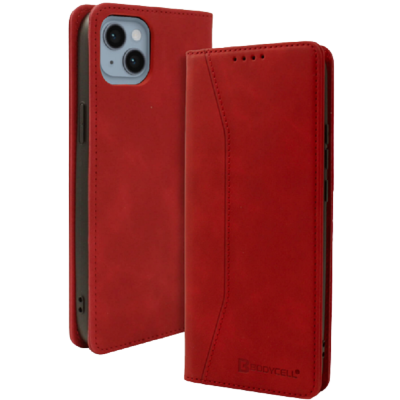 Bodycell Θήκη - Πορτοφόλι Apple iPhone 14 Plus - Red (5206015014000)