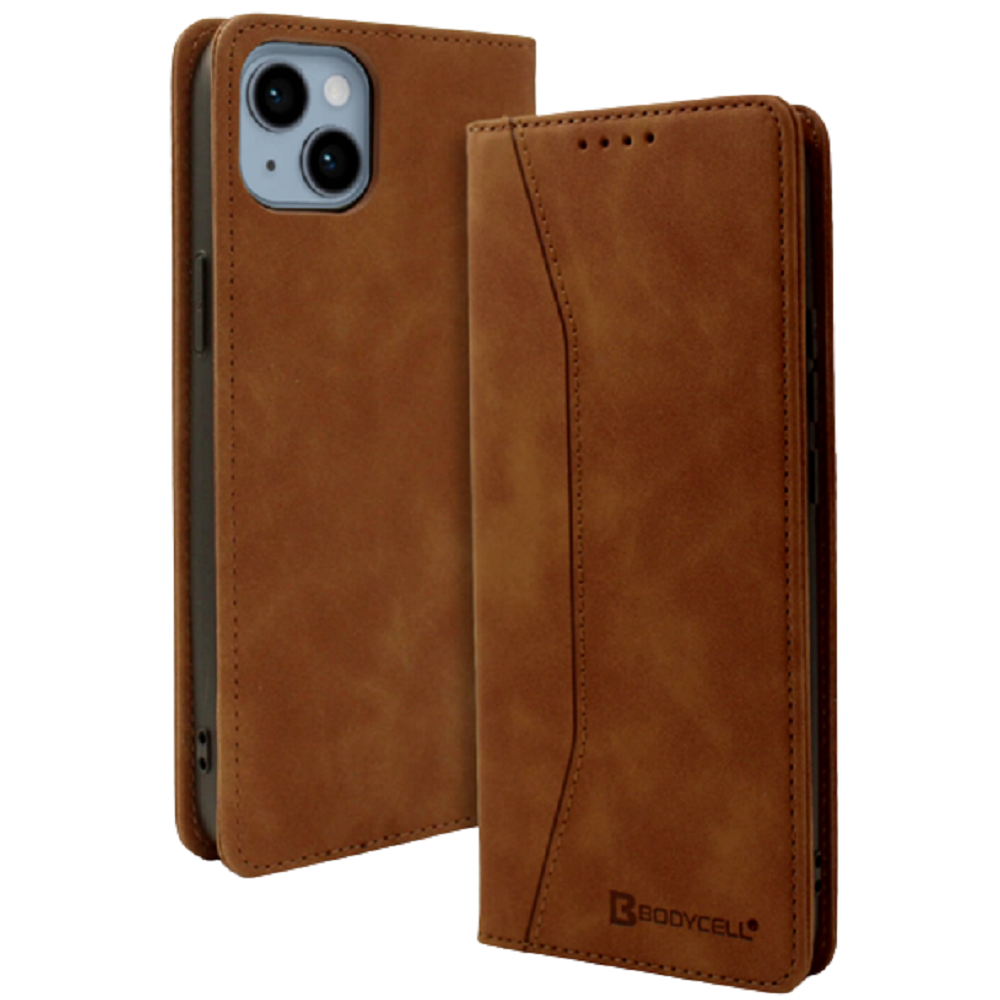 Bodycell Θήκη - Πορτοφόλι Apple iPhone 14 - Brown (5206015013966)