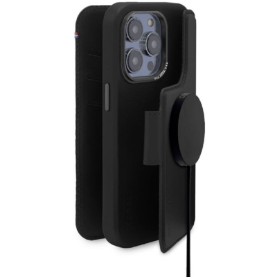 Decoded Leather Detachable Wallet - Ανθεκτική Δερμάτινη Θήκη / Πορτοφόλι MagSafe 2 σε 1 - Apple iPhone 14 Pro Max - Black (D23IPO14PMDW5BK)