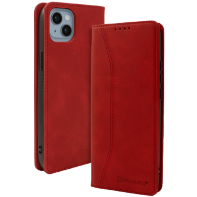 Bodycell Θήκη - Πορτοφόλι Apple iPhone 14 - Red (5206015013973)