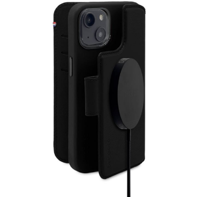 Decoded Leather Detachable Wallet - Ανθεκτική Δερμάτινη Θήκη / Πορτοφόλι MagSafe 2 σε 1 - Apple iPhone 14 Plus - Black (D23IPO14MDW5BK)