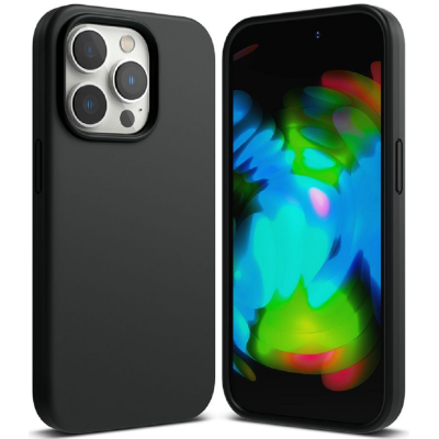 Ringke Silicone - Ανθεκτική Θήκη Σιλικόνης - Apple iPhone 14 Pro Max - Black (8809881262499)