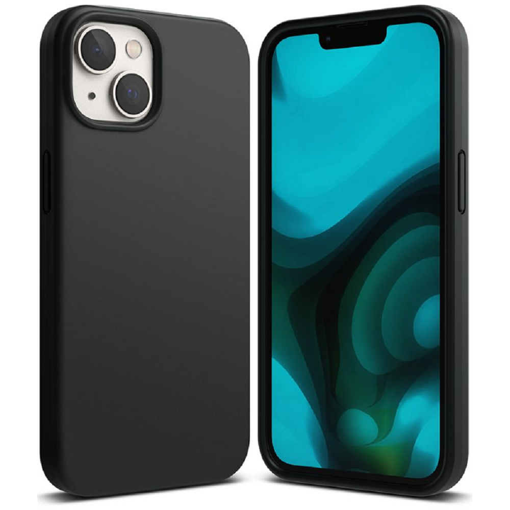 Ringke Silicone - Ανθεκτική Θήκη Σιλικόνης - Apple iPhone 14 - Black (8809881264073)