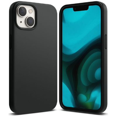 Ringke Silicone - Ανθεκτική Θήκη Σιλικόνης - Apple iPhone 14 - Black (8809881264073)