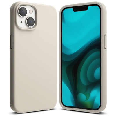 Ringke Silicone - Ανθεκτική Θήκη Σιλικόνης - Apple iPhone 14 - Stone (8809881264134)