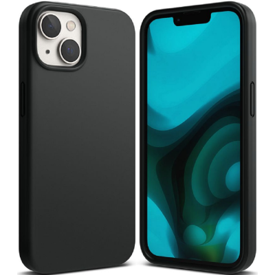 Ringke Silicone - Ανθεκτική Θήκη Σιλικόνης - Apple iPhone 15 Plus / 14 Plus - Black (8809881263595)