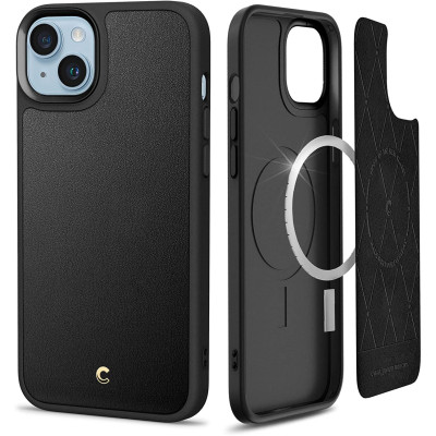 Spigen Cyrill Kajuk Mag Θήκη MagSafe με Λουράκι Χειρός - Apple iPhone 15 Plus / 14 Plus - Black (ACS04946)