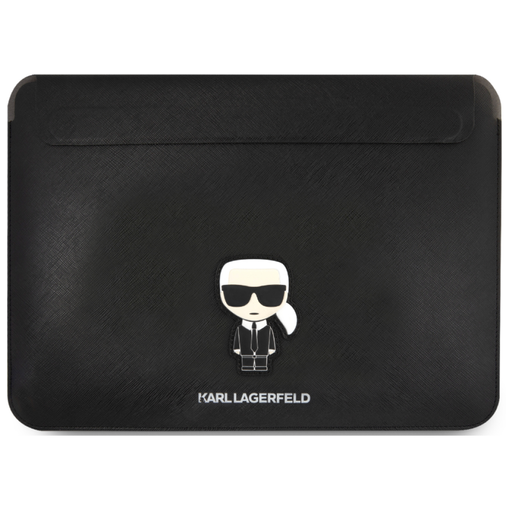 Karl Lagerfeld Saffiano Ikonik Karl Collection Computer Sleeve - Θήκη / Τσάντα Laptop 16" - Black (KLCS16PISFBK)