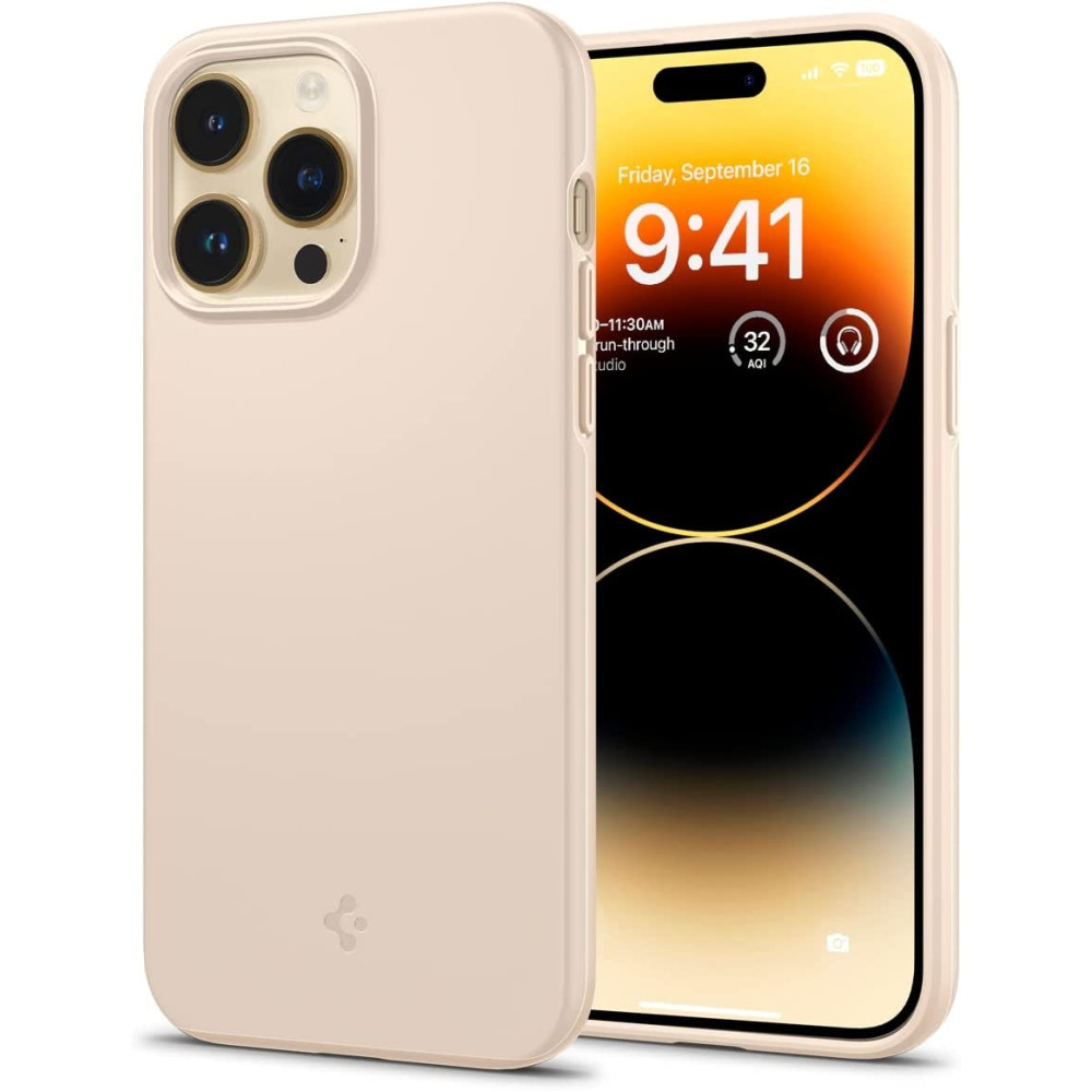 Spigen Θήκη Thin Fit - Apple iPhone 14 Pro - Sand Beige (ACS04785)