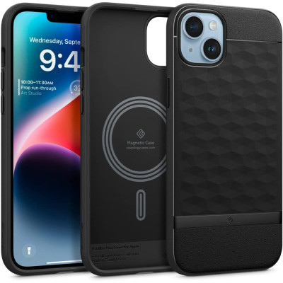 Caseology Parallax Mag Ανθεκτική Θήκη MagSafe Apple iPhone 15 Plus / 14 Plus - Matte Black (ACS04927)