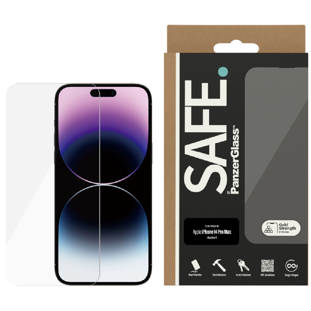 SAFE. by PanzerGlass Ultra-Wide Fit Tempered Glass - Αντιχαρακτικό Προστατευτικό Γυαλί Οθόνης Apple iPhone 14 Pro Max - Clear (5711724951763)
