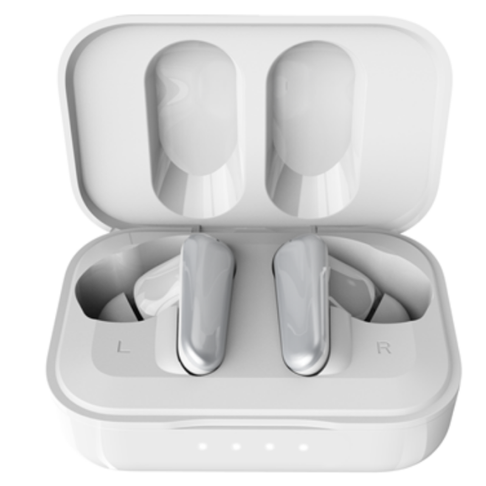 Riversong True Wireless Earphones Yoga M1 - Ασύρματα Ακουστικά Bluetooth Με Θήκη Φόρτισης - White (EA223)