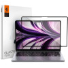 Spigen GLAS.tR Slim - Αντιχαρακτικό Fullface Γυάλινο Tempered Glass Οθόνης - Apple MacBook Air M2 13.6" 2022 - Black (AGL05504)