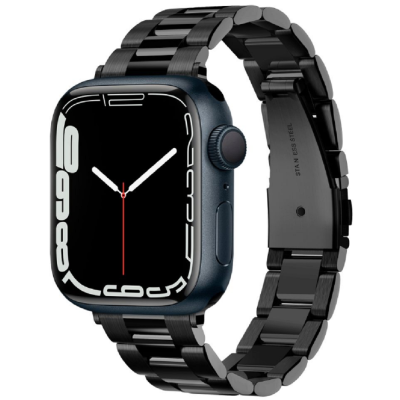 Spigen Modern Fit Μεταλλικό Λουράκι Apple Watch SE/11/10/9/8/7/6/5/4 (42/41/40mm) - Black (AMP04803)