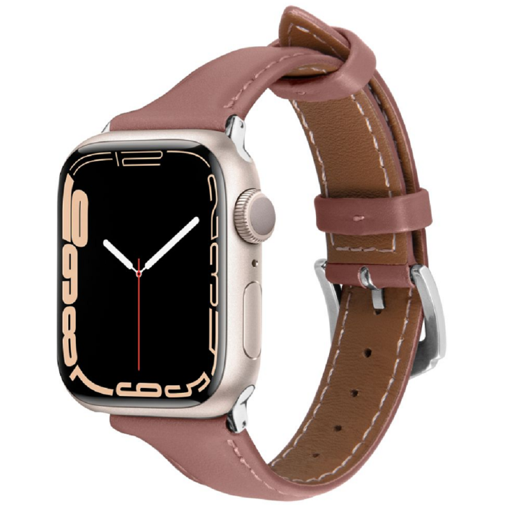 Spigen Cyrill Kajuk - Δερμάτινο Λουράκι Apple Watch SE/11/10/9/8/7/6/5/4 (42/41/40mm) - Rose (AMP05443)