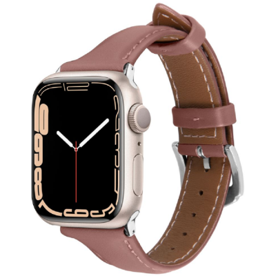 Spigen Cyrill Kajuk - Δερμάτινο Λουράκι Apple Watch SE/11/10/9/8/7/6/5/4 (42/41/40mm) - Rose (AMP05443)