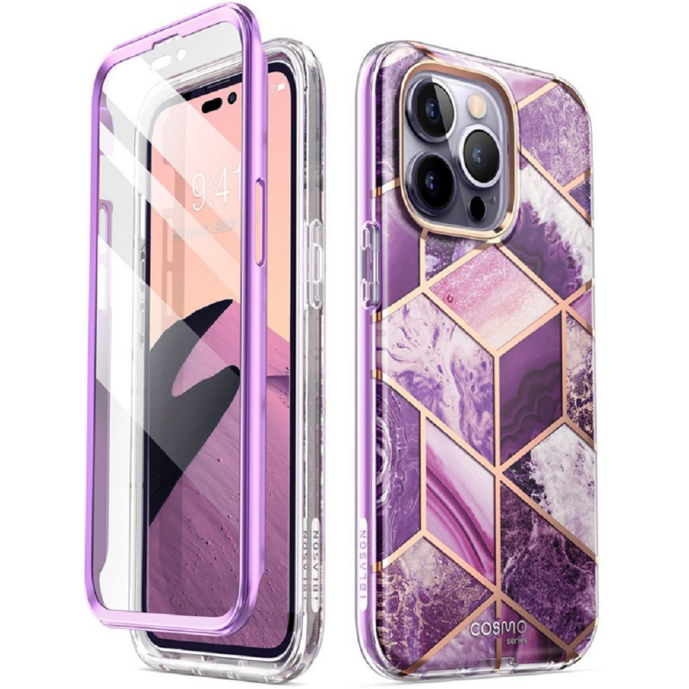Supcase i-Blason Ανθεκτική Θήκη Cosmo Apple iPhone 14 Pro Max - Marble Purple (843439119758)