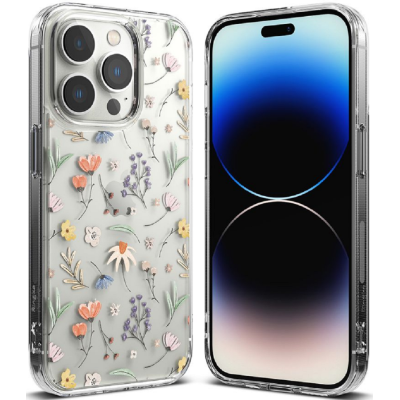Ringke Fusion Σκληρή Θήκη με TPU Bumper - Apple iPhone 14 Pro - Dry Flowers (8809881265360)