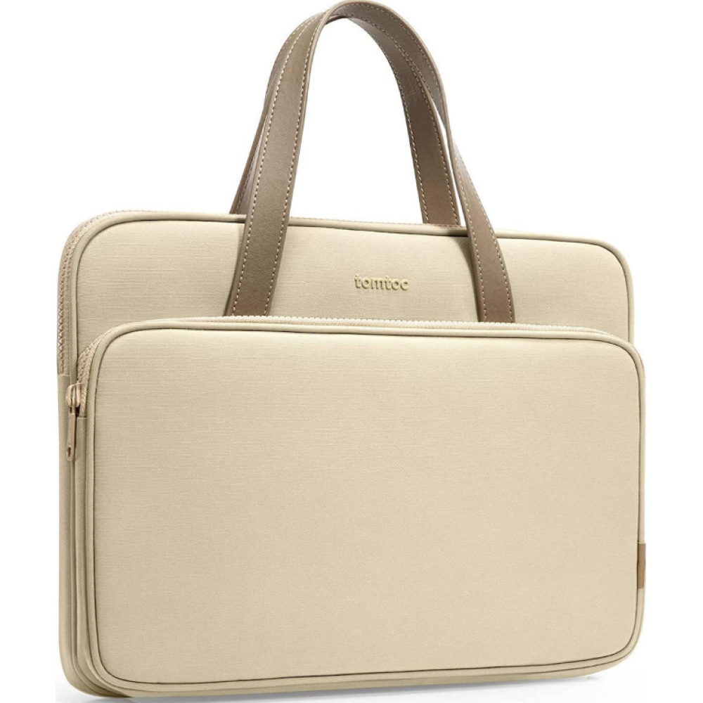 Tomtoc Premium Lady Handle Bag - Τσάντα Μεταφοράς Laptop έως 14" - Khaki (H21C1K1)
