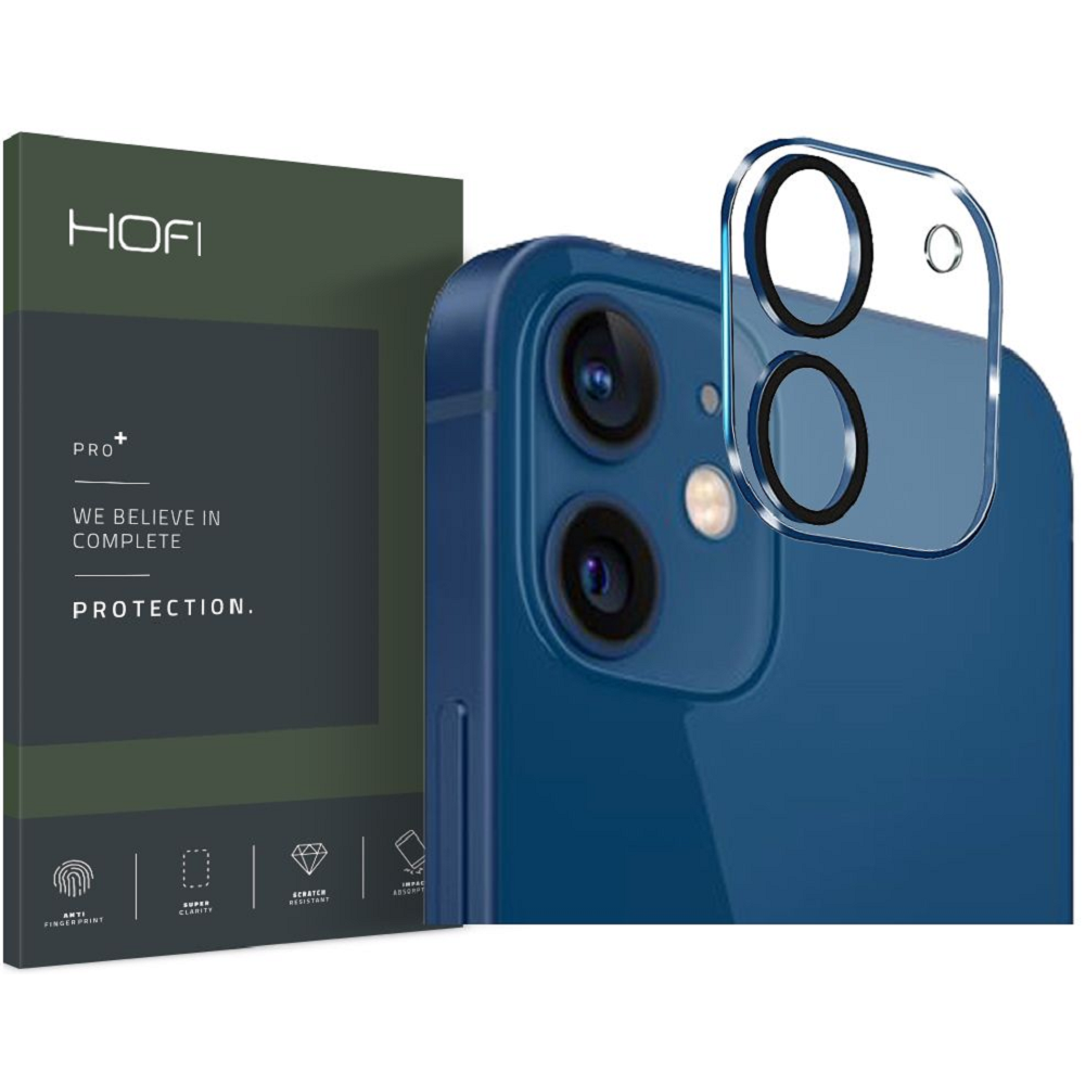 Hofi Cam Pro+ Camera Tempered Glass - Αντιχαρακτικό Γυαλί Προστασίας για Φακό Κάμερας - Apple iPhone 12 - Clear (9589046922893)