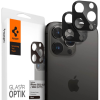 Spigen GLAS.tR OPTIK Camera Lens Protector - Αντιχαρακτικό Προστατευτικό Γυαλί για Φακό Κάμερας Apple iPhone 16 Pro / 16 Pro Max / 15 Pro / 15 Pro Max / 14 Pro / 14 Pro Max - 2 Τεμάχια - Black (AGL05273)