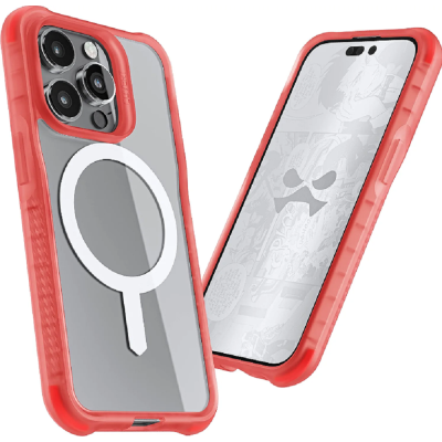 Ghostek Covert 6 - Διάφανη Ανθεκτική Αντιμικροβιακή Θήκη MagSafe - Apple iPhone 14 Pro - Pink (GHOCAS3153)