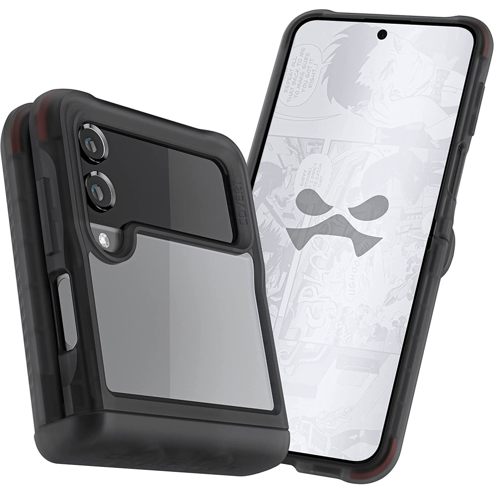 Ghostek Covert 6 - Διάφανη Ανθεκτική Αντιμικροβιακή Θήκη Samsung Galaxy Z Flip4 - Smoke (GHOCAS3202)