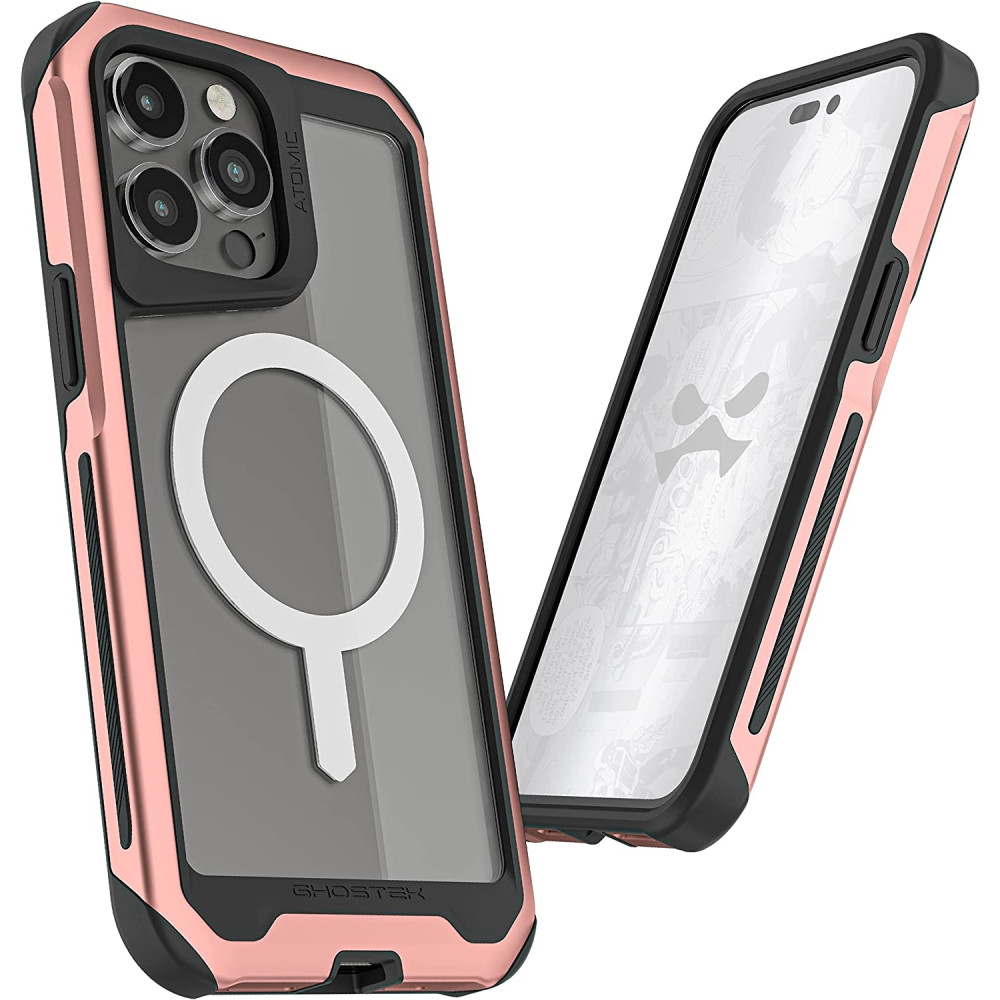 Ghostek Atomic Slim 4 - Ανθεκτική Θήκη MagSafe Apple iPhone 14 Pro Max - Pink (GHOCAS3111)