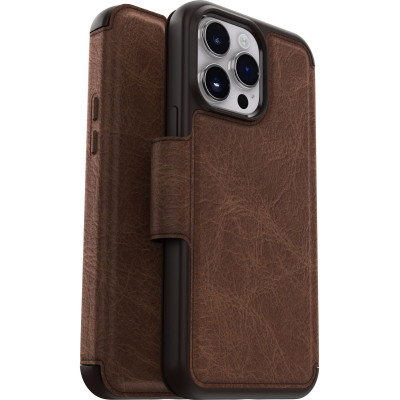 Otterbox Strada - Premium Δερμάτινη Θήκη - Πορτοφόλι Apple iPhone 14 Pro Max - Espresso Brown (77-88570)