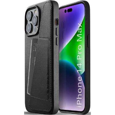 MUJJO Full Leather Wallet Case - Δερμάτινη Θήκη-Πορτοφόλι Apple iPhone 14 Pro Max - Black (MUJJO-CL-030-BK)