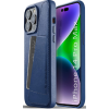 MUJJO Full Leather Wallet Case - Δερμάτινη Θήκη-Πορτοφόλι Apple iPhone 14 Pro Max - Blue (MUJJO-CL-030-BL)