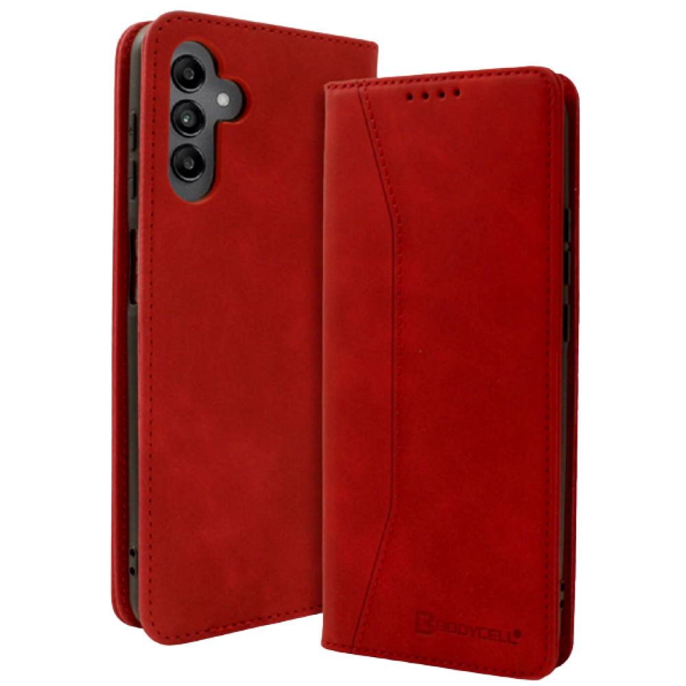 Bodycell Θήκη - Πορτοφόλι Samsung Galaxy A04s - Red (5206015017896)