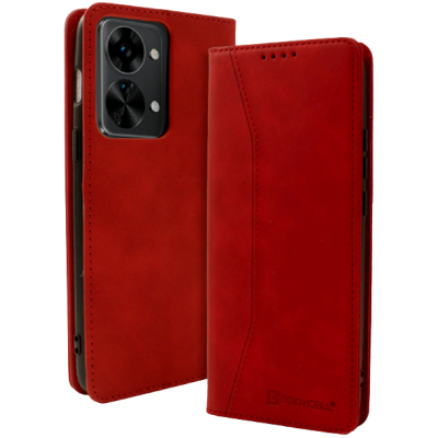 Bodycell Θήκη - Πορτοφόλι OnePlus Nord 2T - Red (5206015016486)