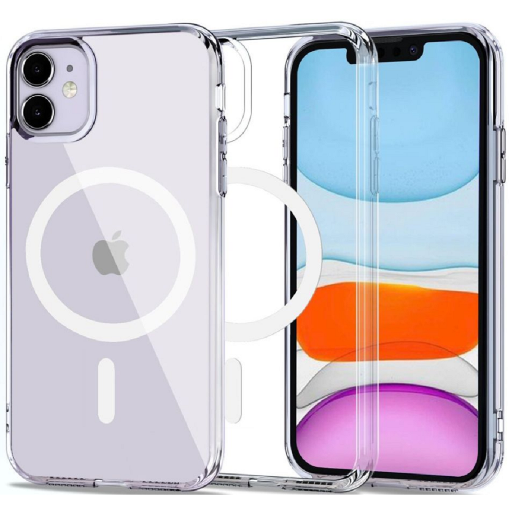 Tech-Protect MagMat - Σκληρή Διάφανη Θήκη MagSafe Apple iPhone 11 - Clear (9589046922572)